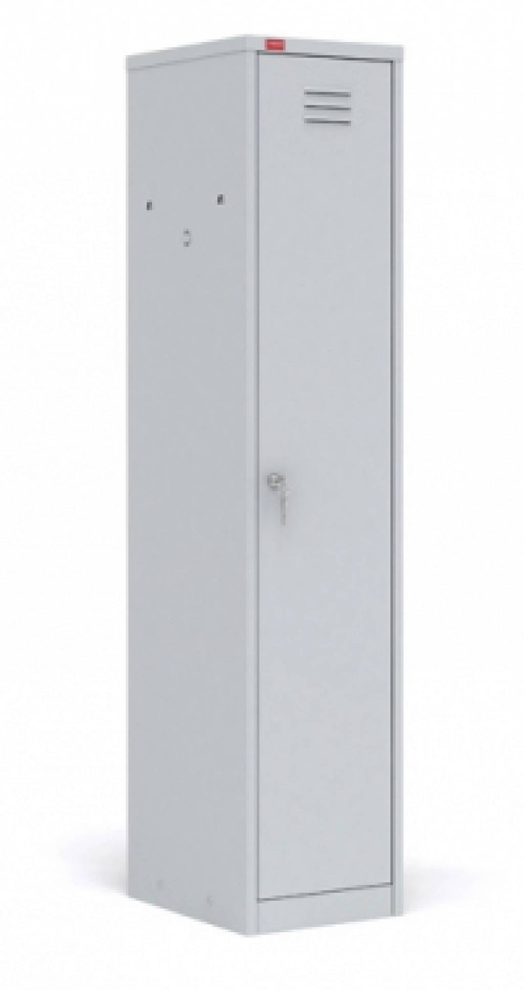 Фото - шкаф шрм 11-400 (1860/400/500 мм) одежный разборный одностворчатый из металла для спецодежды