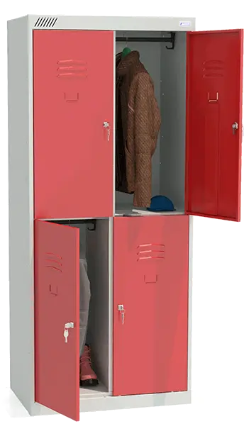 Фото - металлический шкаф для одежды шрк 24-800
