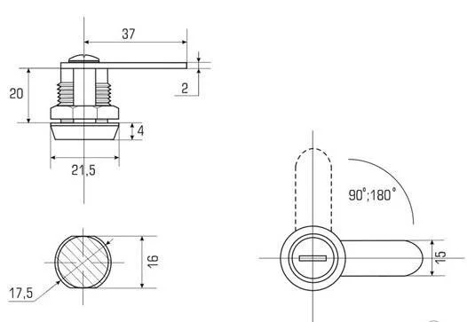 Почтовый замок Banggu 20 мм